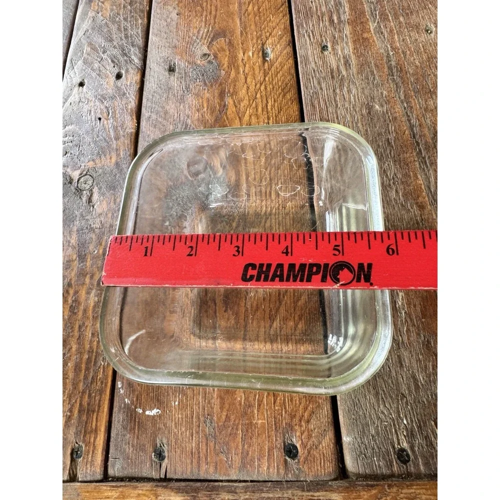 Vintage PYREX Clear Rerigerator Dish Box With Lid #663